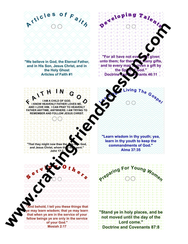 Faith in God - Activity Days Charm Cards by Crafting Friends Designs