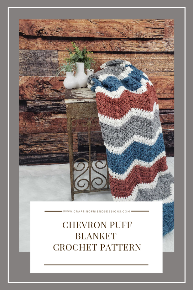Chevron Puff Blanket crochet pattern