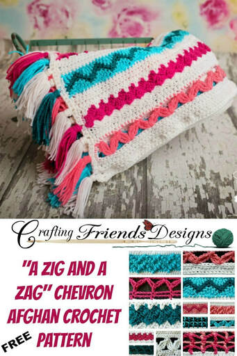 A Zig and A Zag Blanket FREE crochet pattern by Crafting Friends Designs