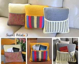 Pocket Pillows crochet pattern by Sweet Potato 3