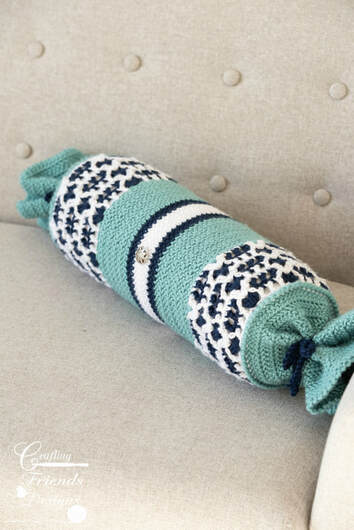Sea Breeze Bolster Pillow FREE crochet pattern