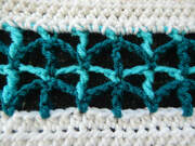 Triangle Mesh crochet stitch instructions by Crafting Friends designs