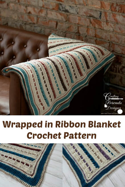 Wrapped in Ribbon Blanket crochet pattern