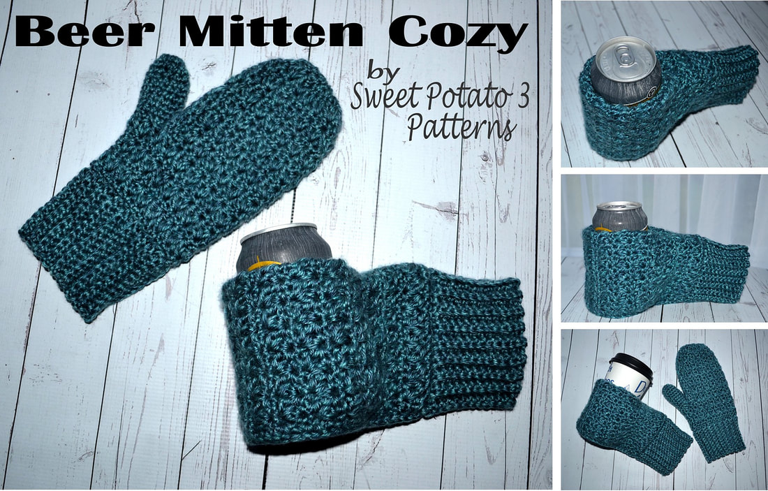 Beer Mitten Cozy crochet pattern by Sweet Potato 3