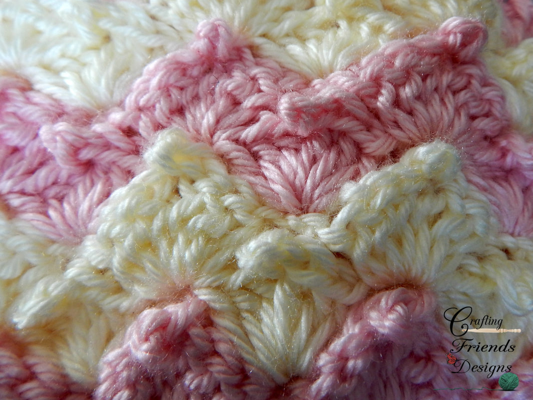 Peaked Shell Blanket crochet pattern