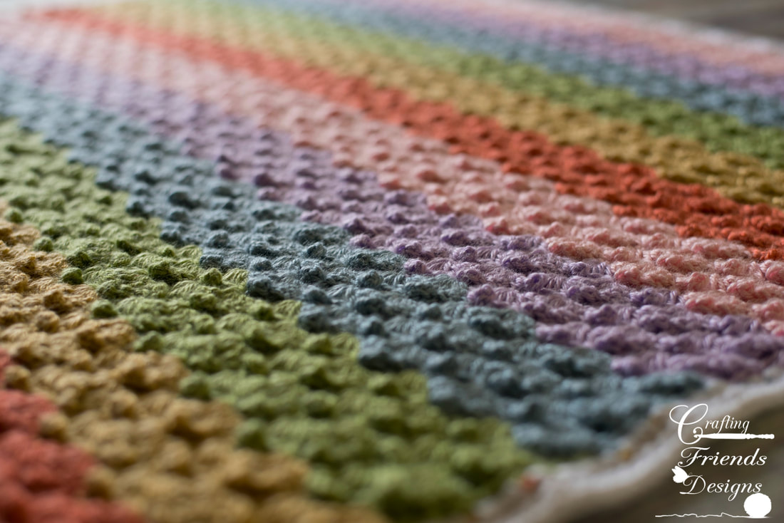 Peaked Shell Blanket crochet pattern
