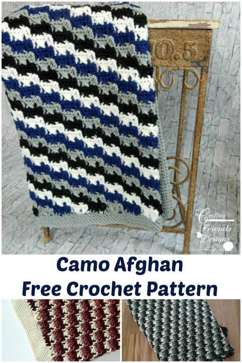 Camo Afghan crochet pattern