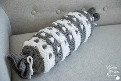 Pebbled Archway Reversible Bolster Pillow crochet pattern