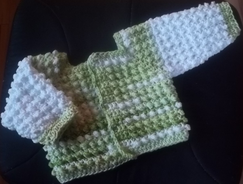 Bubble Baby Sweater Crochet Pattern