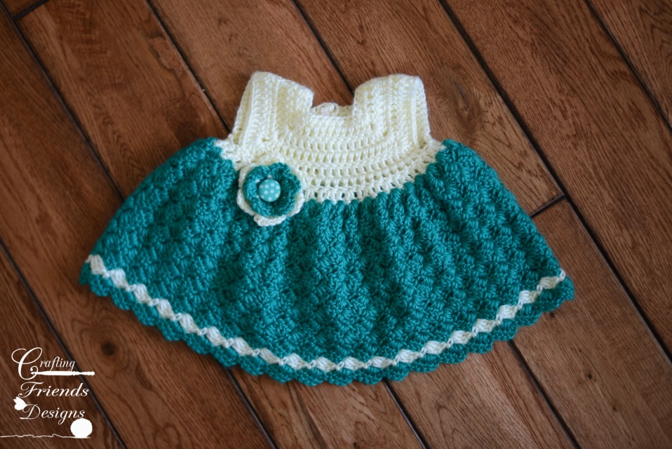 Diamond Infant Dress Crochet Pattern Set