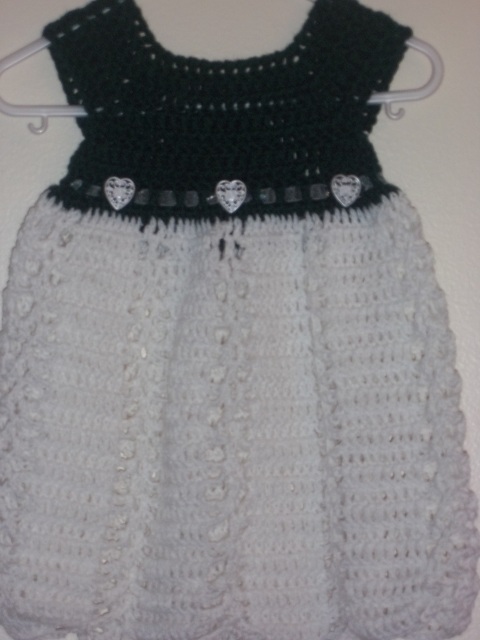Ribbon & Lace Infant Dress & Afghan set Crochet Pattern