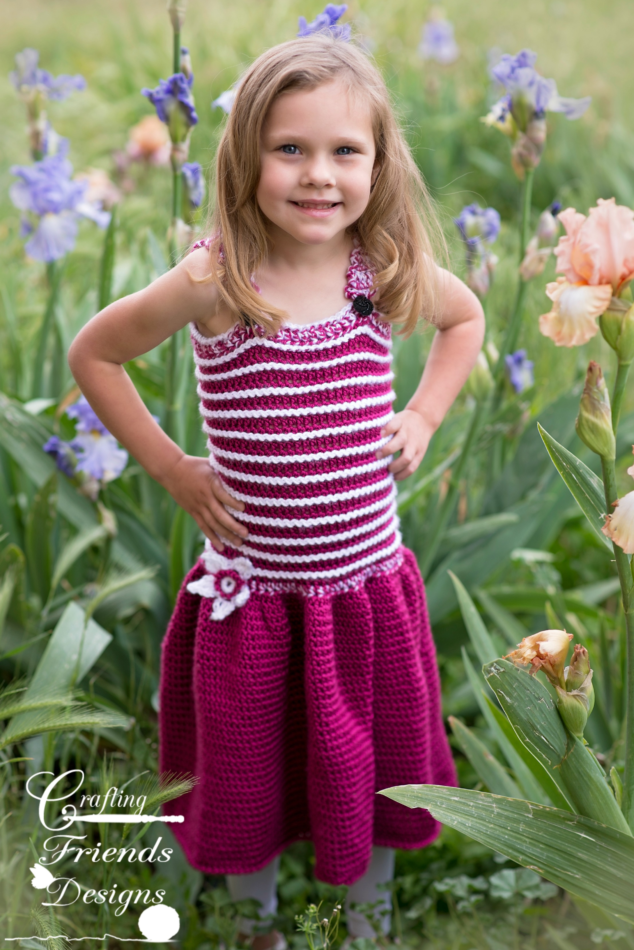 Swirly Whrily Child Sundress Crochet Pattern