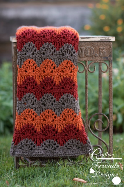 Download Ripple Lace Afghan crochet pattern by Crafting Friends Designs