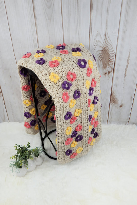 Picture Wild Flower Blanket crochet pattern